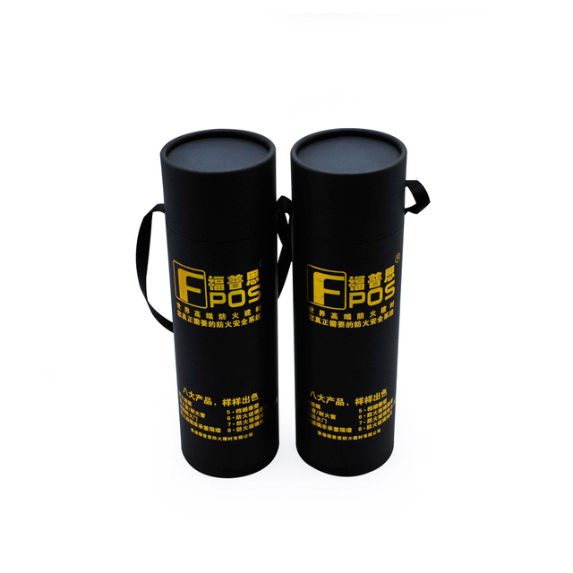 صنع مصنع الصين أنبوب ورق التغليف الإبداعي من ورق الكرافت مع التغليف بمقبض