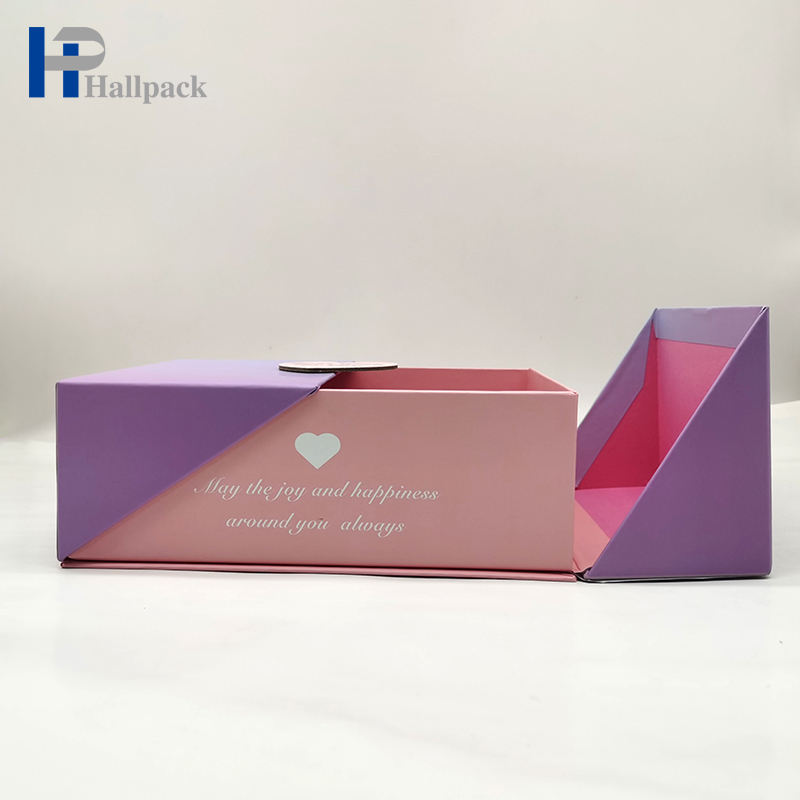 صديقة للبيئة شعار مخصص إعادة التدوير نمط جميل تصميم علبة التعبئة والتغليف من الورق المقوى