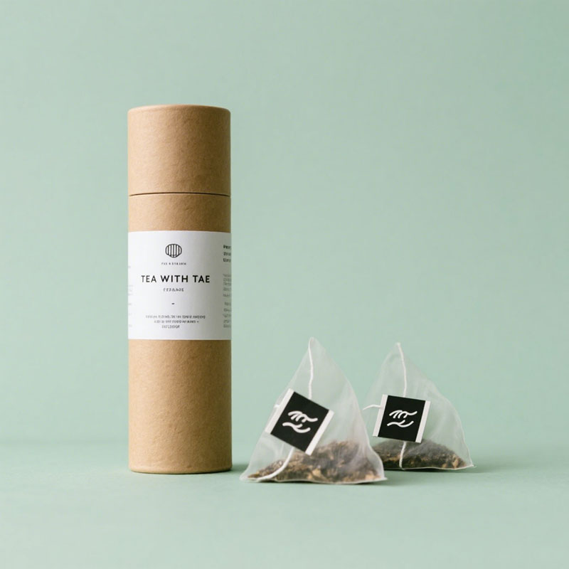 قابلة للتحلل الشعار المخصص جولة الورق الورق الورق التعبئة والتغليف للتوابل المجفف الفلفل