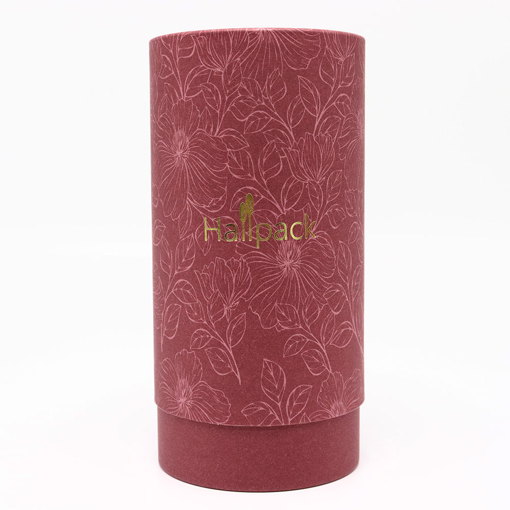 ورق كرافت قابل لإعادة التدوير لتخزين تي شيرت وتغليف صناديق أنبوبية ورق كرافت مستدير منقوش قابل للتحلل الحيوي