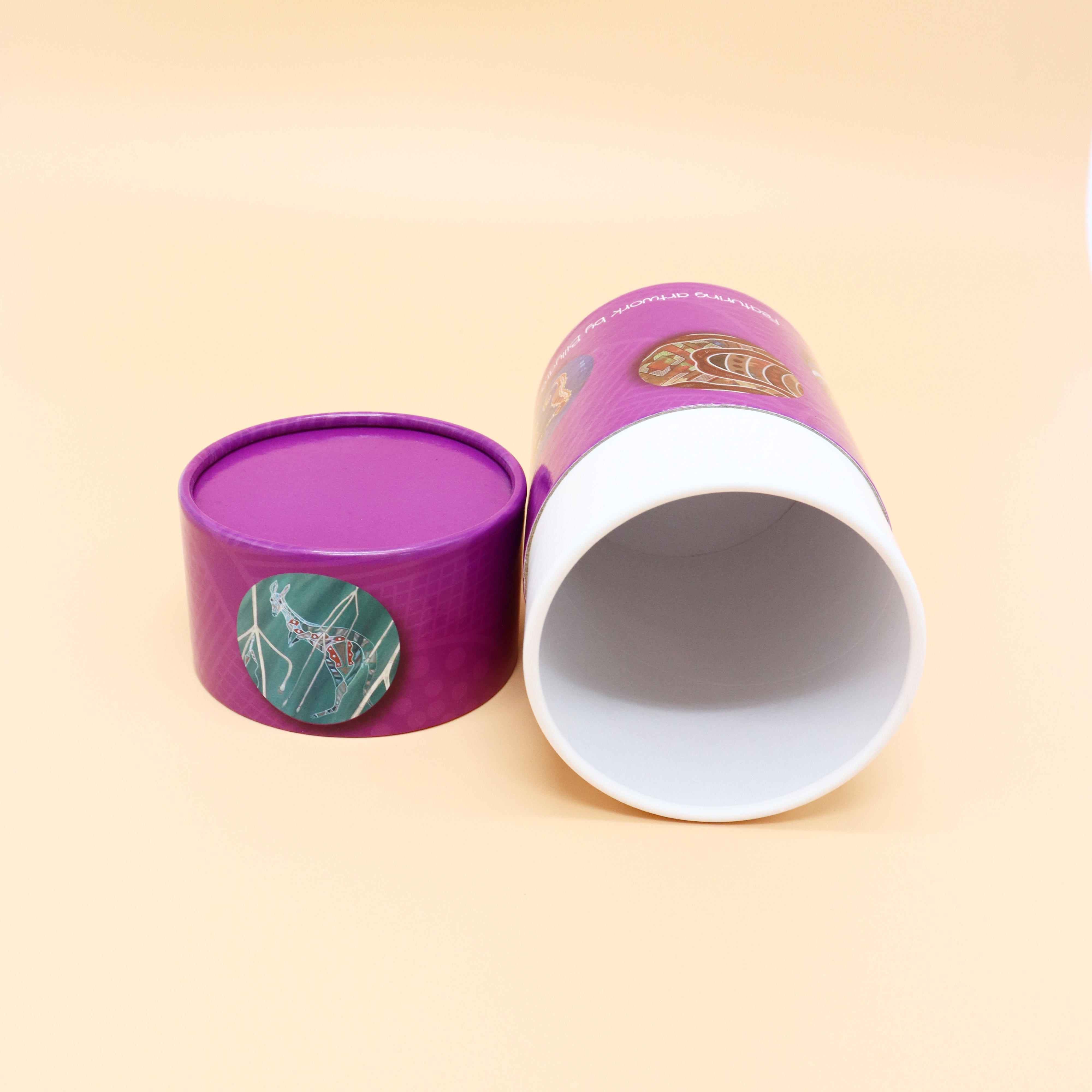 اسطوانة مستديرة مخصصة الطفل بطاقة التعلم لغز الورق الملون أنبوب المجلس