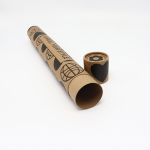 مصنع تخصيص ورق الكرافت التعبئة والتغليف اللوحة خريطة ملصق براون كرتون اسطوانة أنابيب الورق البريدية