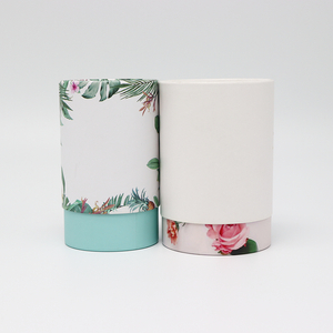 صديقة للبيئة مخصصة الغذاء الصف صندوق من الورق المقوى مع غطاء معدني ورقة أنبوب التغليف للمكسرات والشاي والقهوة