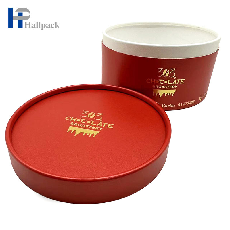 الغذاء الصف ورقة أنبوب علبة كرتون التعبئة والتغليف أنبوب ورقة الشوكولاته