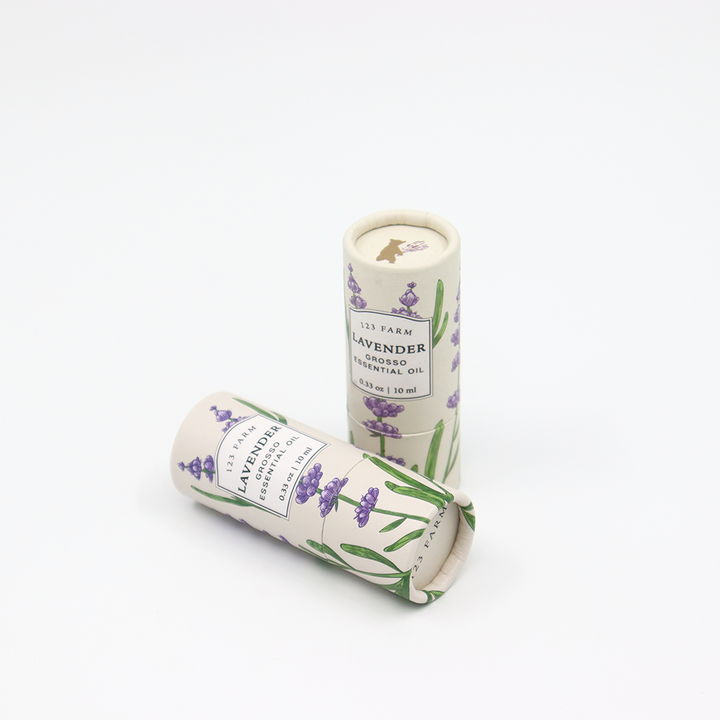 جودة عالية مخصصة تغليف مستحضرات التجميل من الورق المقوى اسطوانة مربع التعبئة والتغليف أنبوب الورق للعطور طلاء الأظافر النفط من الضروري النفط