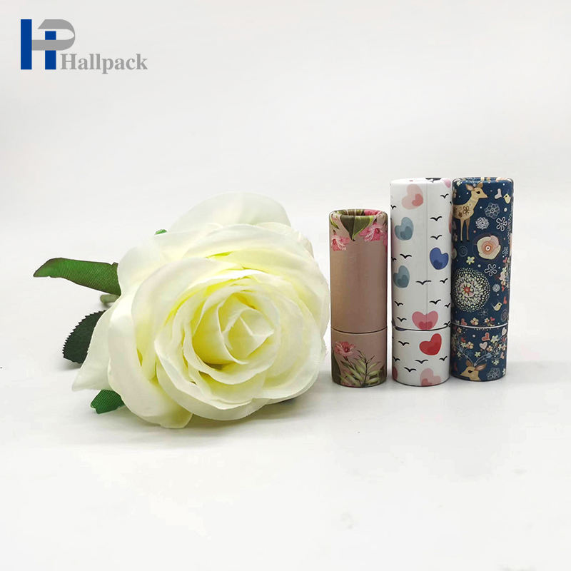 الجملة 0.3oz كرافت ايكو الغذاء الصف الورق المقوى أنبوب جولة ورق الحرف بلسم الشفاه التعبئة والتغليف للحرف اليدوية والمشاريع