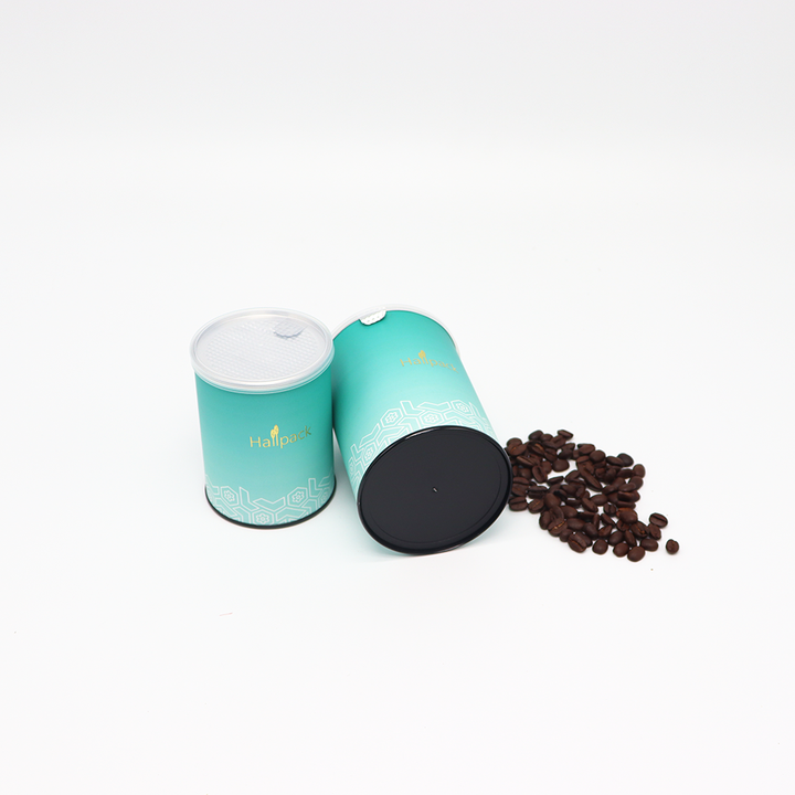 تخصيص تصميم صديقة للبيئة ورقة الغذاء الصف حزمة من السهل تقشر المعادن ختم ورقة أنبوب التغليف للمكسرات القهوة الشاي