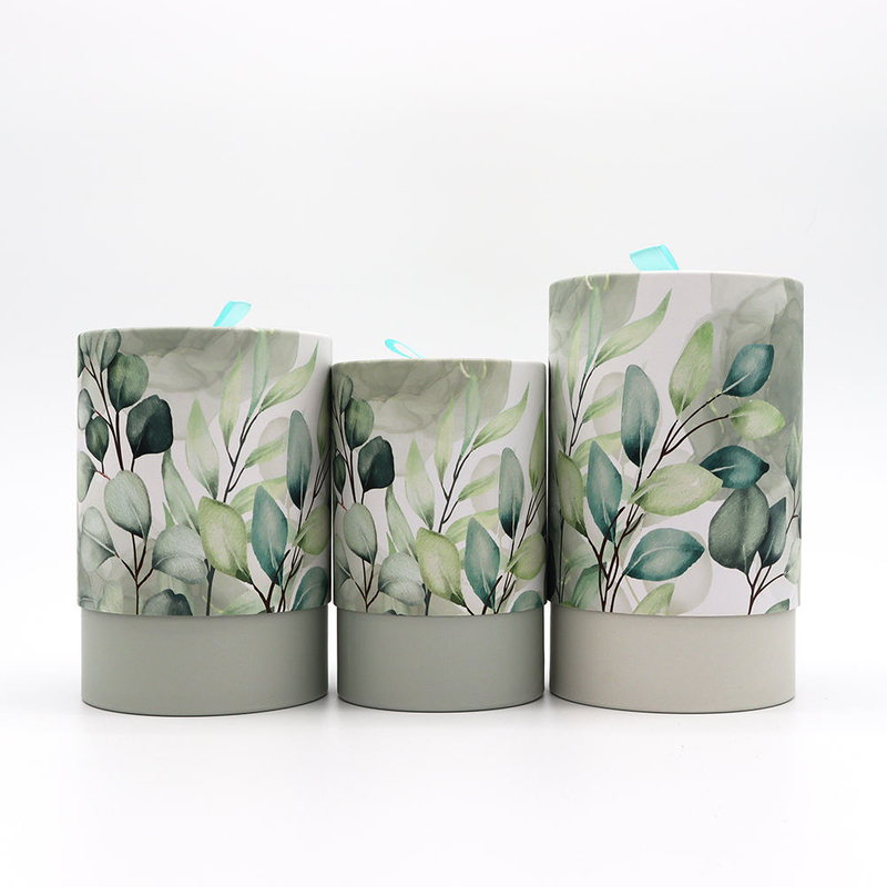 Hallpack صديقة للبيئة تصميم مخصص فضفاض الشاي حبوب البن صندوق دائري التعبئة والتغليف اسطوانة من الورق المقوى صندوق تغليف المواد الغذائية أنبوب ورقي