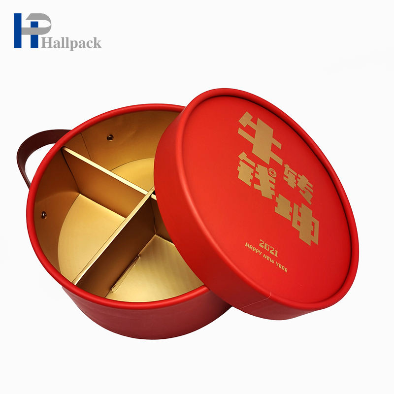 صندوق هدايا من الورق المقوى الفاخر المخصص لتغليف أنابيب الورق