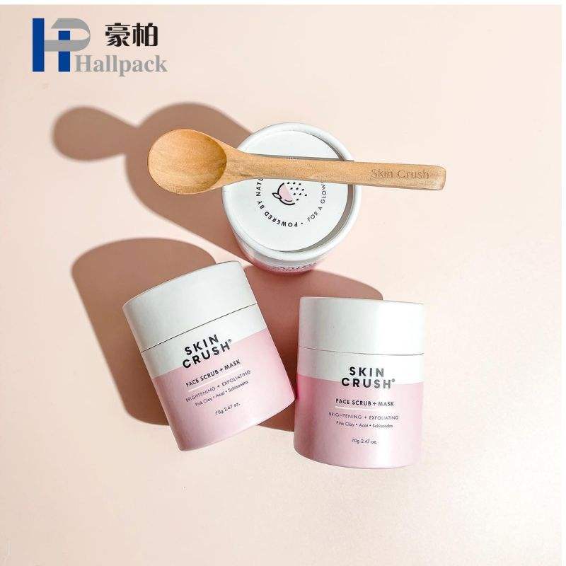 منتجات التجميل ومنتجات العناية بالبشرة الفاخرة من الورق المقوى للتغليف صندوق أنبوبي دائري