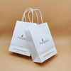 حجم مخصص حزمة ورقة التعامل مع كيس ورقي حقيبة تسوق ورق الكرافت