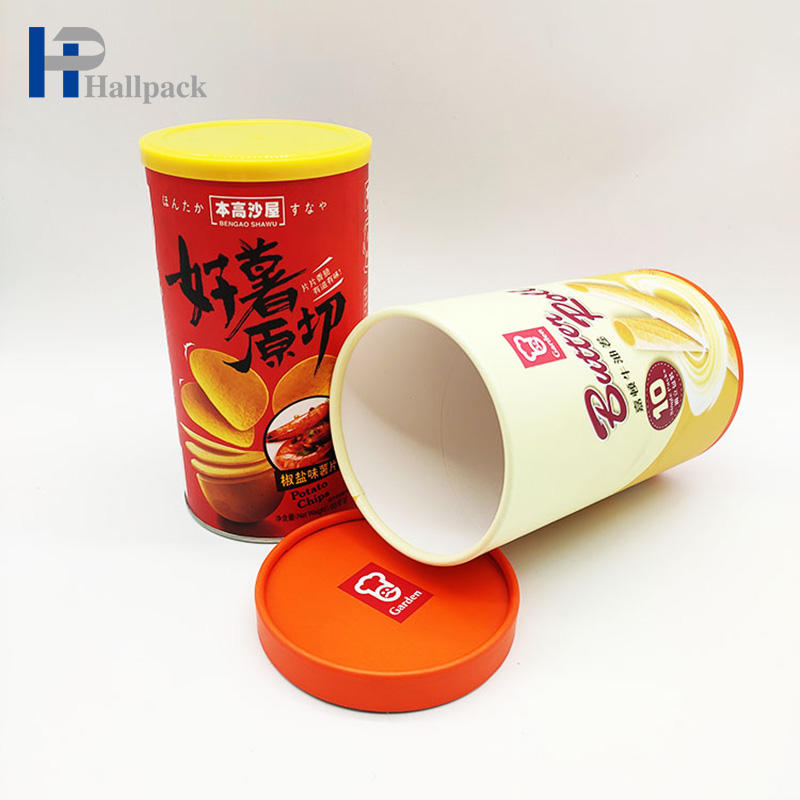 اسطوانة الورق الأساسية جولة القصدير ورقة أنبوب التعبئة والتغليف للأغذية 250G