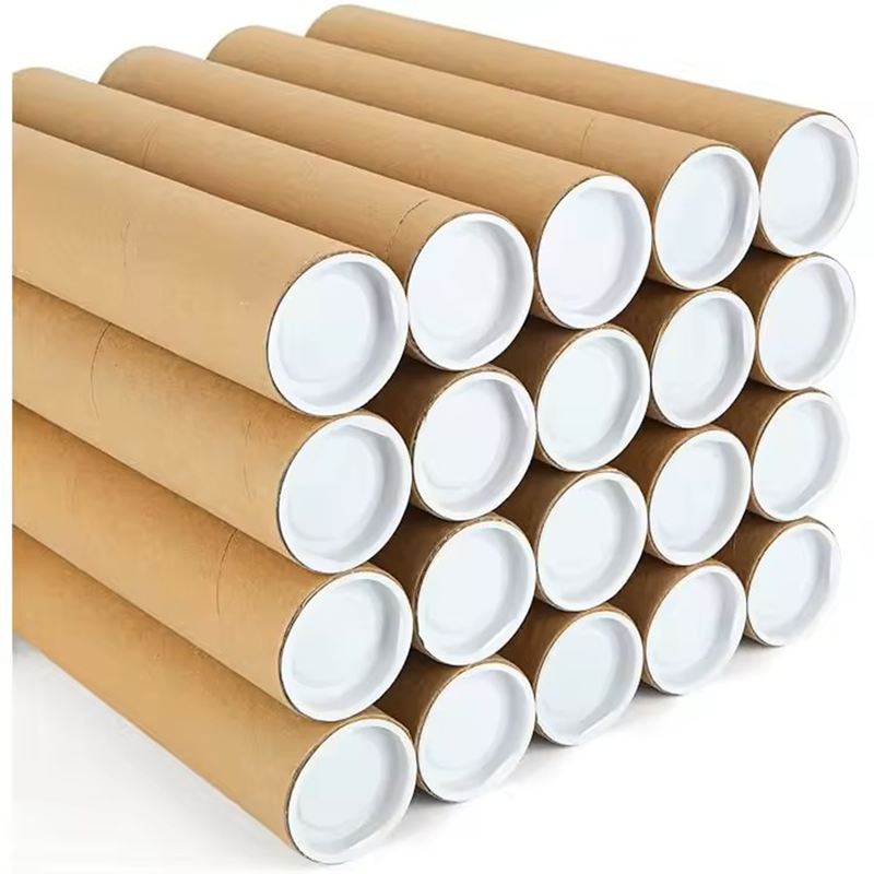 Biodegrdable Kraft Paperboard Paper Paper Canisters Bulk Poster Packaging