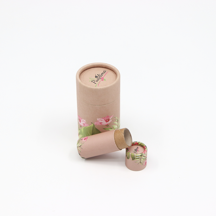 صديقة للبيئة مخصصة مستحضرات التجميل جولة الورق المقوى المعبأة أنبوب الورق المعبأة لرفع بلسم الشفاه مزيل العرق