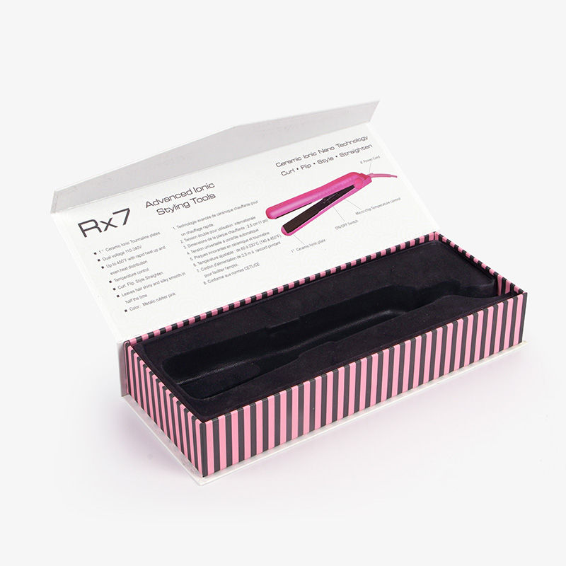 2020 تصميم جديد وصندوق بيع ساخن لتطويل الشعر هدية من الورق المقوى كتاب على شكل صندوق التعبئة والتغليف من الورق المقوى مع إدراج الحرير الساتان