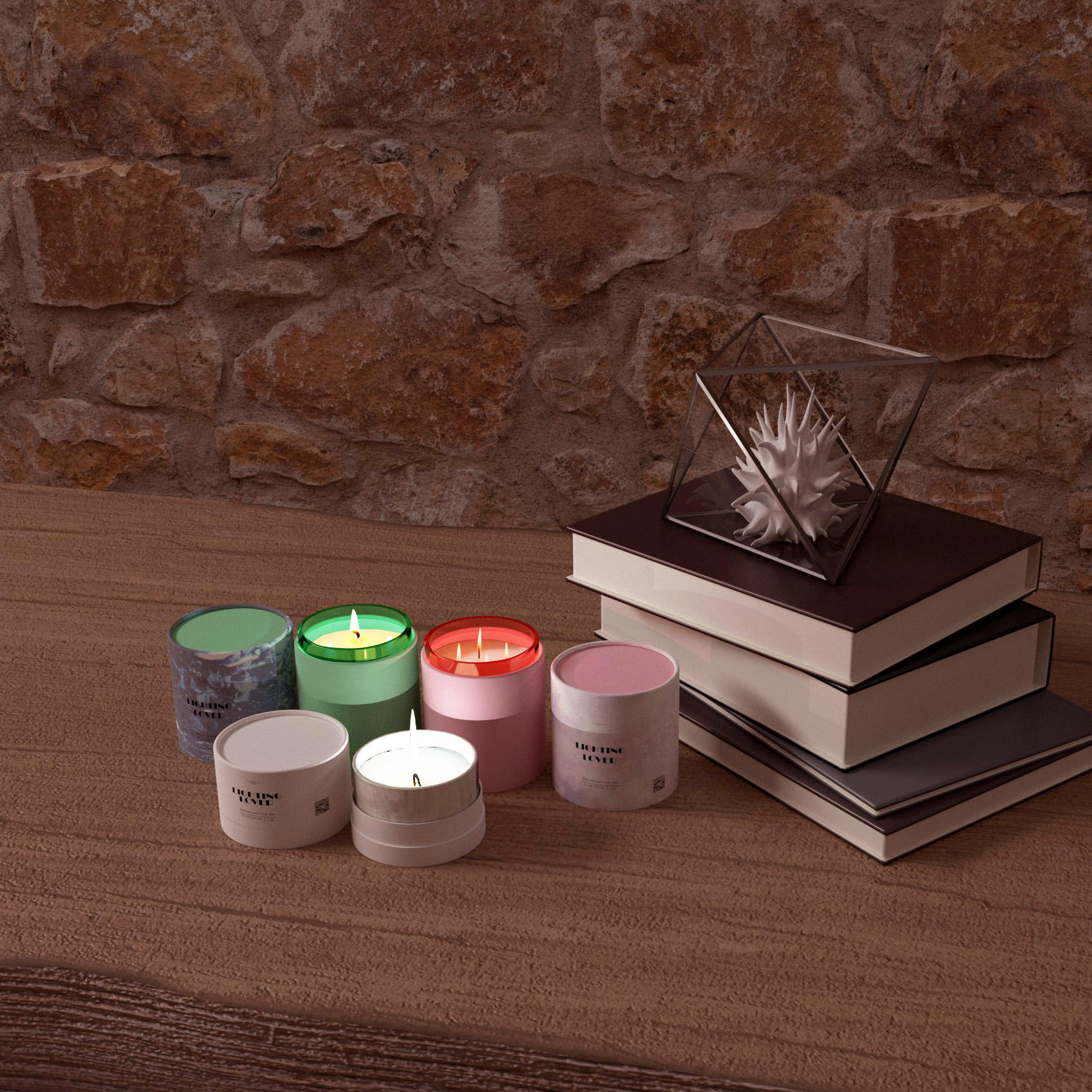 صديقة للبيئة مخصصة كرافت التعبئة والتغليف كرتون اسطوانة مربع ورقة أنبوب التعبئة والتغليف للشمعة