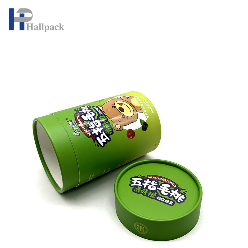 توريد جيد التعبئة والتغليف المستديرة الحلوى الكوكيز الوجبات الخفيفة الغذاء الصف ورقة اسطوانة التوابل تخصيص اسطوانة الورق