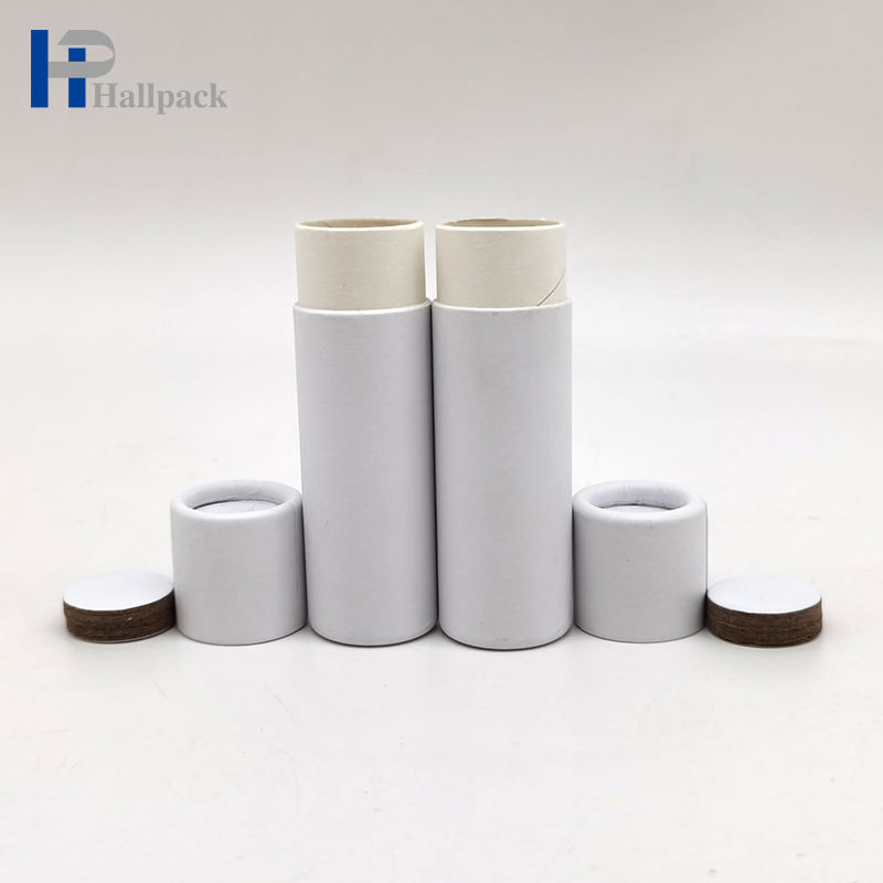 أنابيب ورق كرافت قابلة للتخصيص لتغليف مزيل العرق للسجائر منقوشة بشكل دائري لاستخدام النبيذ الحرفي طباعة شعار مخصص