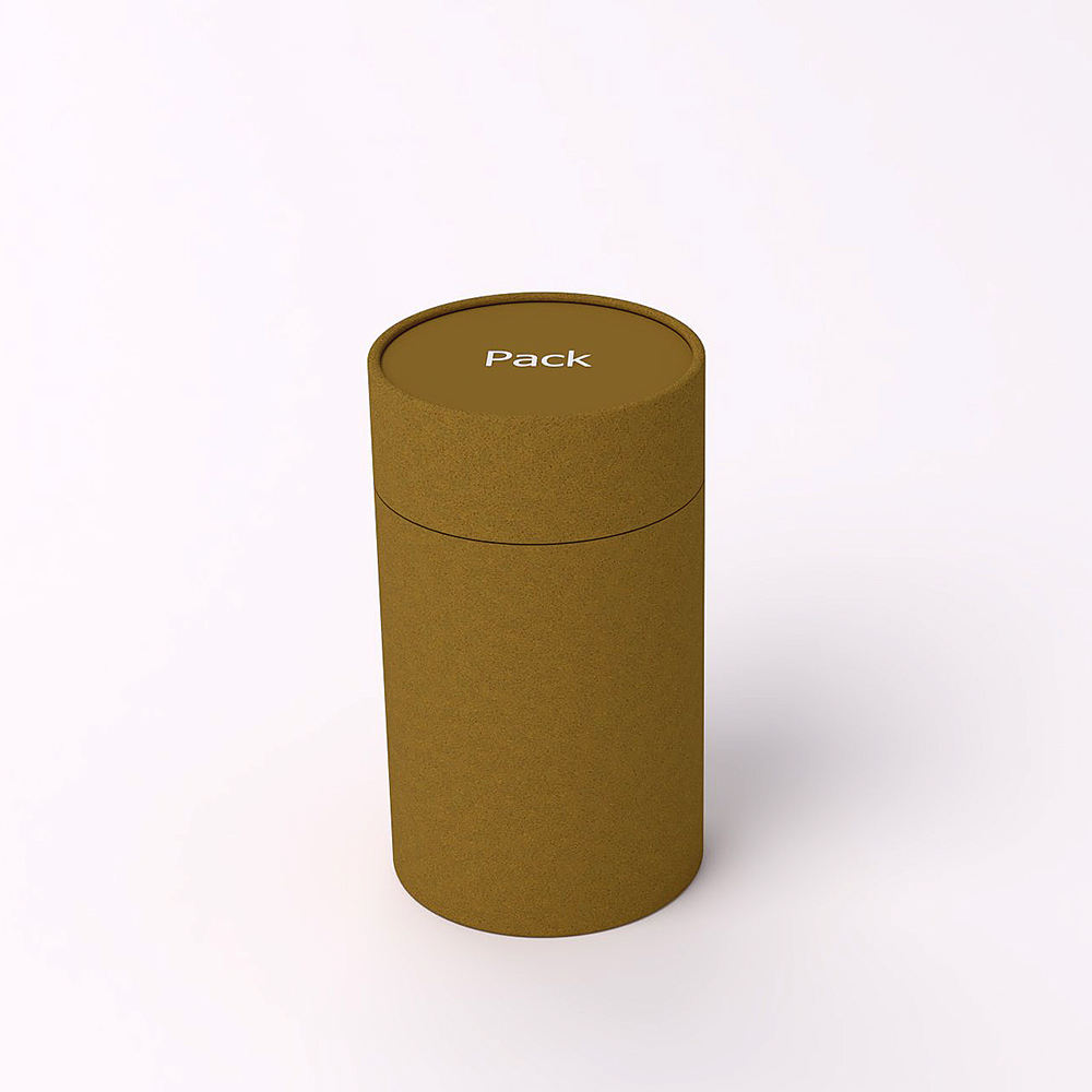 طباعة مخصصة لتغليف المواد الغذائية من الورق المقوى علبة اسطوانة حزمة المكسرات القهوة الشاي ورقة أنبوب التغليف