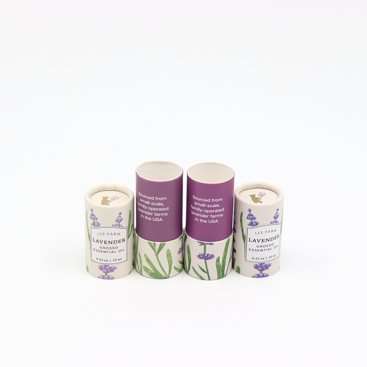 جودة عالية مخصصة تغليف مستحضرات التجميل من الورق المقوى اسطوانة مربع التعبئة والتغليف أنبوب الورق للعطور طلاء الأظافر النفط من الضروري النفط