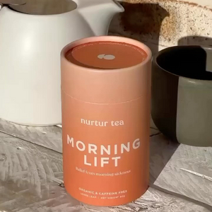 100٪ من البلاستيك المجاني للطعام أسطوانة الشاي التعبئة والتغليف صندوق أنبوب دائري مخصص أنبوب ورق الكرافت أنبوب دائري للشاي