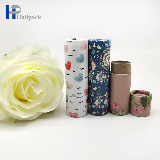 الجملة 0.3oz كرافت ايكو الغذاء الصف الورق المقوى أنبوب جولة ورق الحرف بلسم الشفاه التعبئة والتغليف للحرف اليدوية والمشاريع