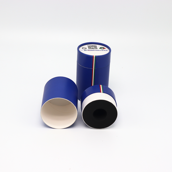 صندوق أسطوانة من الورق المقوى لمستحضرات التجميل فاخر قابل للتحلل الحيوي مخصص لتلاشي الطباعة ومعالجة الورق وتغليف أنبوب الورق لزجاجة العطور