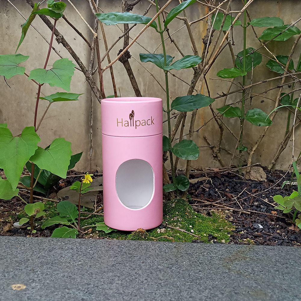 جولة مخصصة أنبوب ورقي فارغ التعبئة والتغليف شمعة قابلة للتحلل كرافت الأنسجة شمعة نافذة اسطوانة صناديق