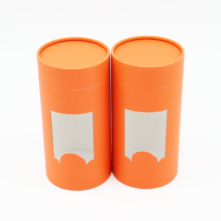 صديقة للبيئة مخصصة الملابس التعبئة والتغليف كرتون اسطوانة مربع ورقة أنبوب مع نافذة للقمصان الملابس الداخلية الجوارب منشفة