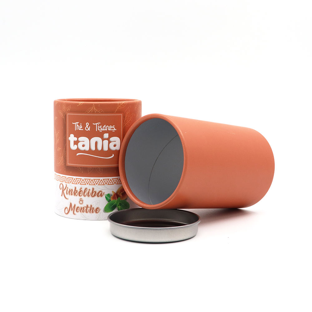 القابلة للتحلل الألومنيوم احباط الغذاء الصف الكولاجين الفطر مسحوق كرتون التعبئة والتغليف اسطوانة مربع ورقة أنبوب لملفات تعريف الارتباط التوابل