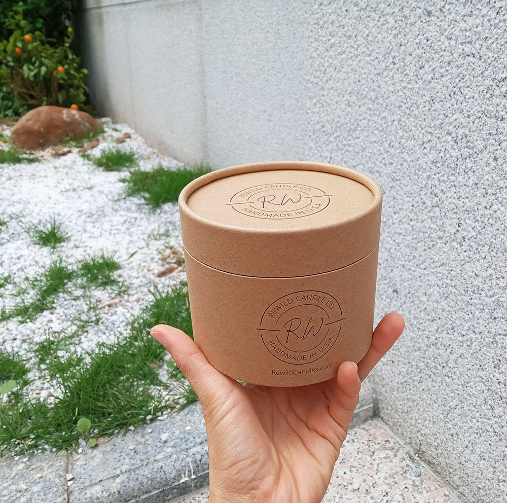 تخصيص 100٪ صديقة للبيئة كرافت ورقة أنبوب التعبئة والتغليف الغذاء ورقة الشاي زهرة الشاي التعبئة والتغليف أنبوب