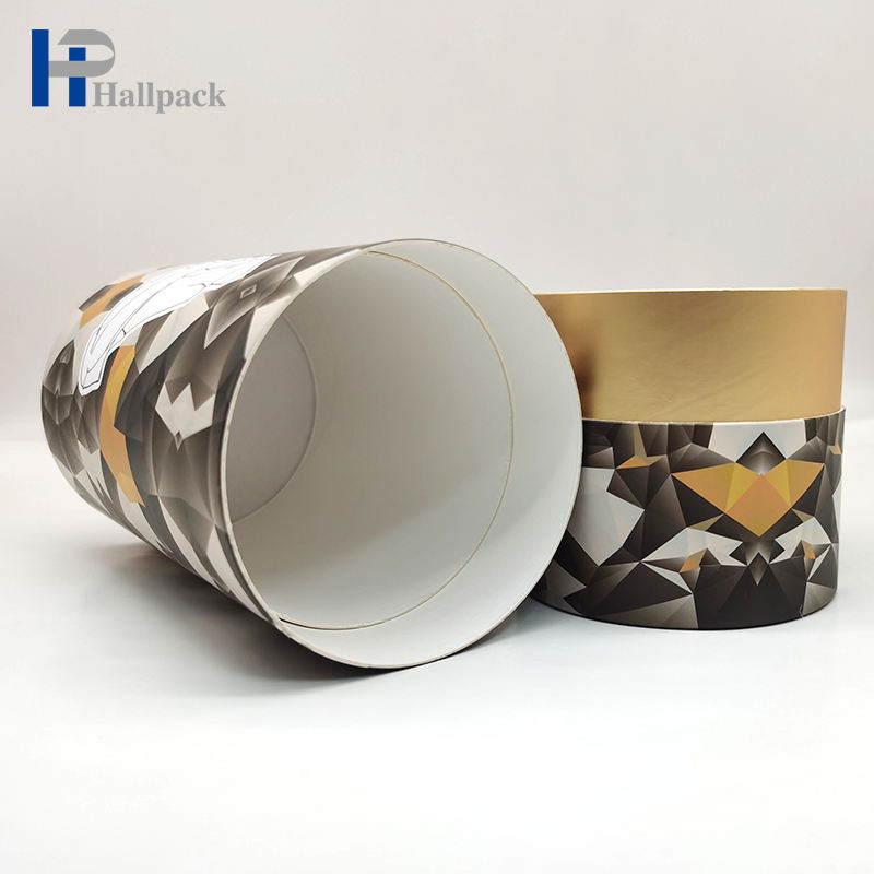 الملابس القابلة للتحلل اسطوانة التعبئة والتغليف مخصص كرافت ورقة جولة أنبوب