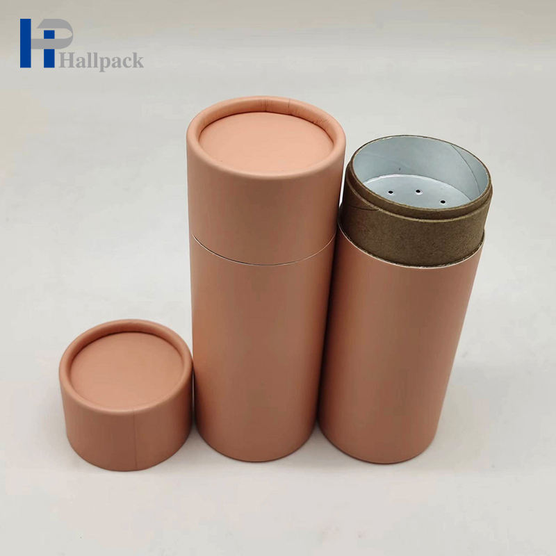 أنابيب تغليف ورق كرافت دائرية إبداعية مطبوعة مع أسطوانة ورق وردية اللون من Sifer