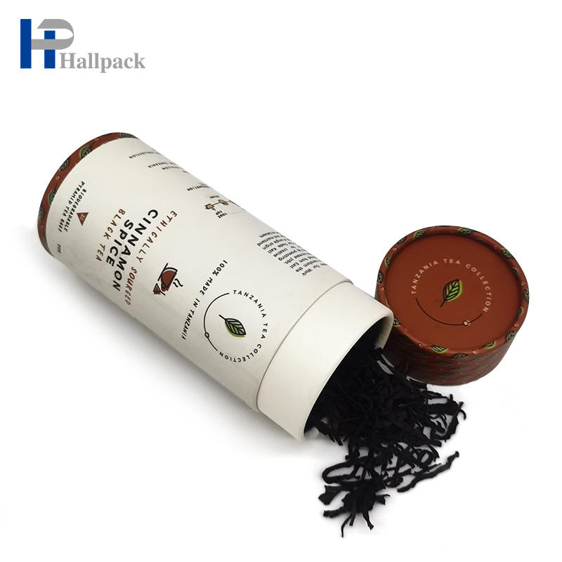 كرافت ورقة زيت الزيتون ورقة أنبوب غطاء علبة ورقة يمكن تغليف الشاي أنبوب