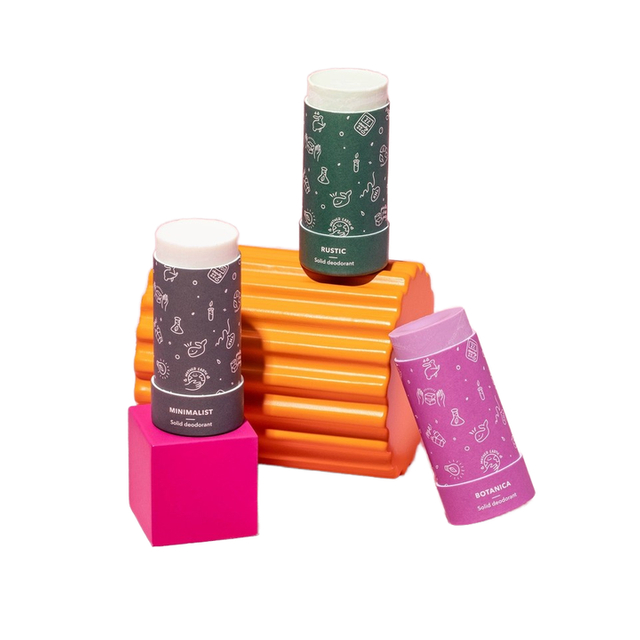 عالية الجودة القابلة للتحلل ورقة بلسم الشفاه التعبئة والتغليف مزيل العرق التعبئة والتغليف رفع أنبوب الورق أنبوب دائري صندوق التعبئة والتغليف من الورق المقوى