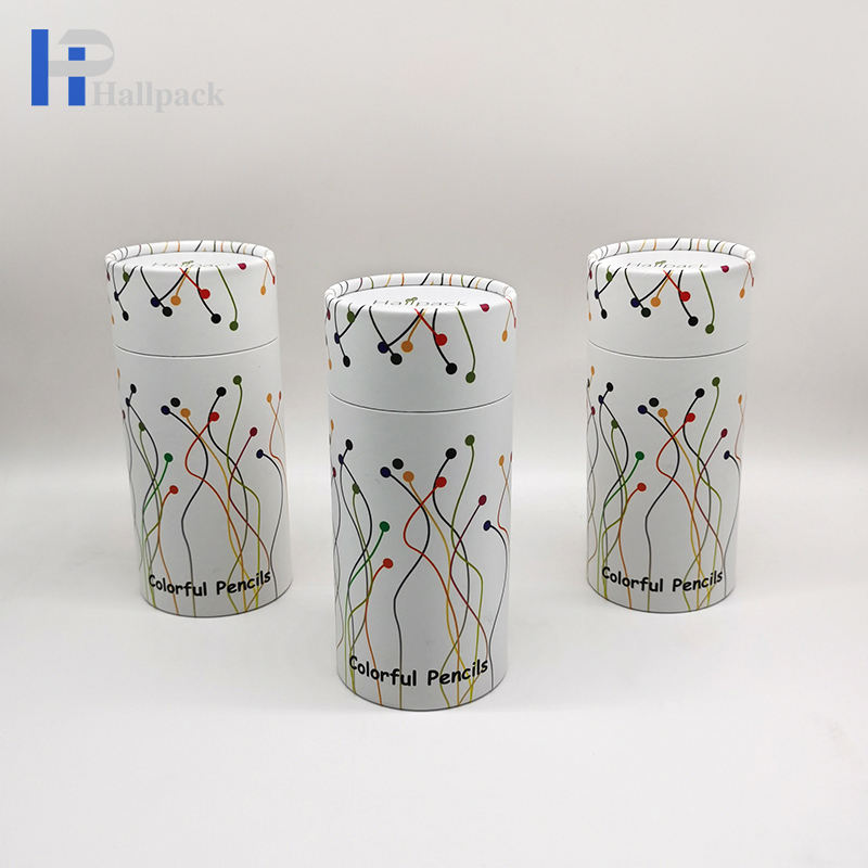 نمط مخصص اسطوانة مستحضرات التجميل فرشاة للمكياج كرافت ورقة أنبوب التغليف