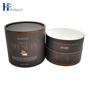 شعار صندوق أسطواني حزمة صندوق أنبوب ورقي كبير للثوم