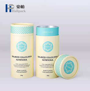 تغليف أنبوب الورق حاوية أسطوانة من الورق المقوى للطعام لتغليف علب الشاي المستديرة