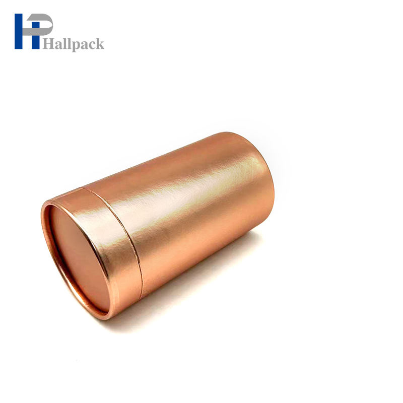 حار بيع صديقة للبيئة ورقة قابلة لإعادة التدوير أنبوب مخصص ورقة الذهب الوردي أنبوب