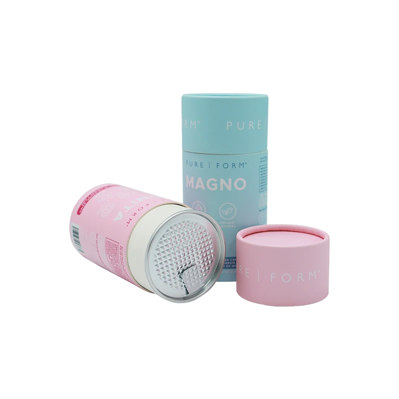 تعبئة أنبوب الورق لتناول الشاي الفضفاضة القهوة طعام الورق المقوى الشعار الشعار