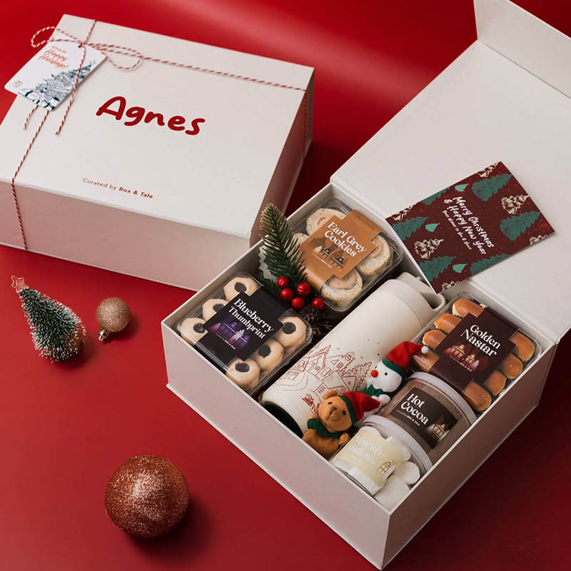 تصميم مخصص على شكل كتاب التغليف مربع هدايا عيد الميلاد لشوكولاتة ملفات تعريف الارتباط هدية الحلوى