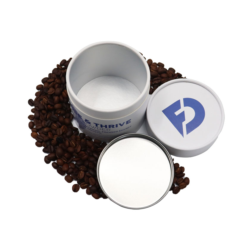 صديقة للبيئة مخصصة تصميم أنبوب التغليف الغذاء الصف لحبوب البن