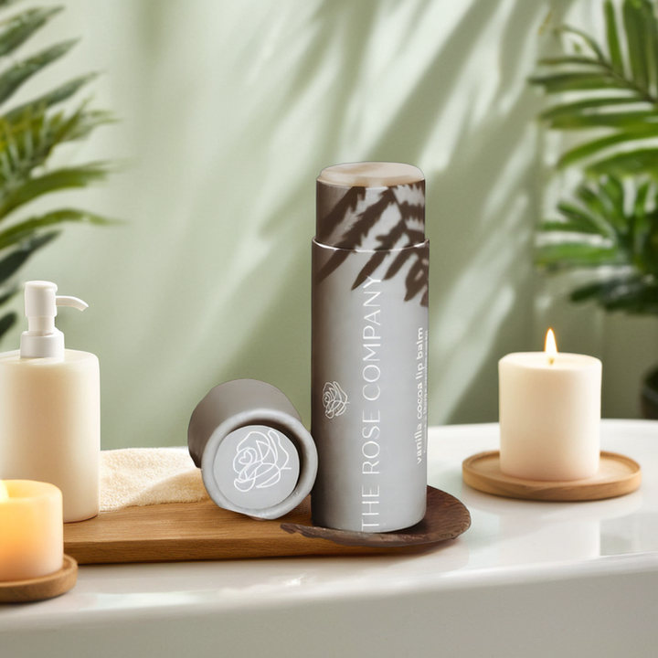 ورقة قابلة للتحلل الحيوي مخصصة أنبوب بلسم الشفاه شكل دائري رفع اسطوانة شريط غسول أنابيب الورق التعبئة والتغليف