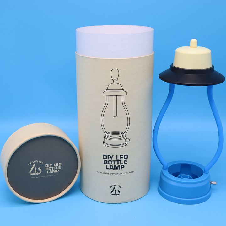 صندوق أسطواني من الورق المقوى للإلكترونيات الصديقة للبيئة مخصص لتغليف أنبوب الورق للكاميرا الذكية وسماعة الأذن وإضاءة LED