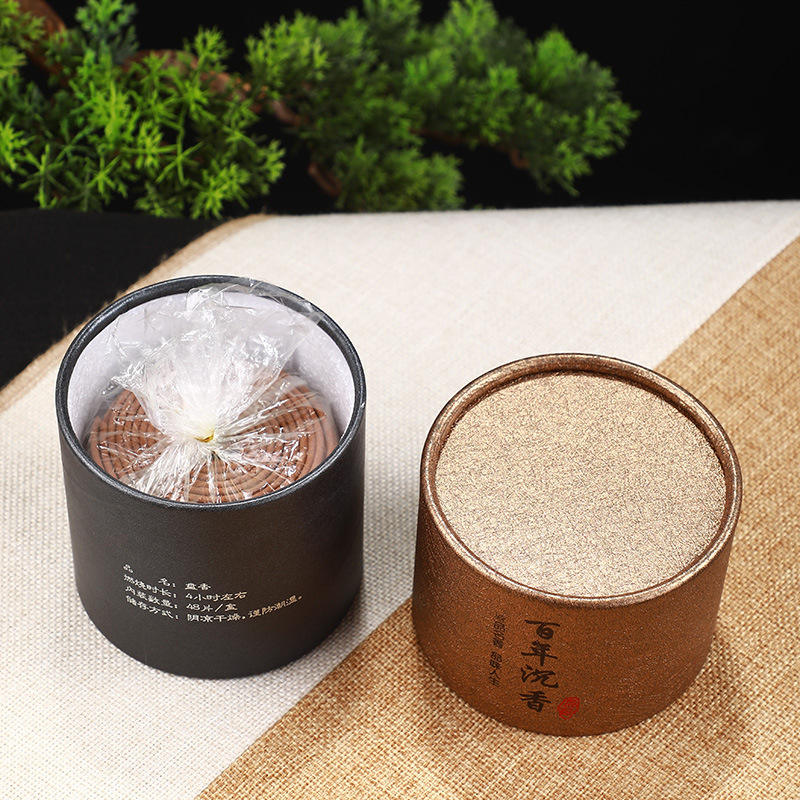 تخصيص اسطوانة الألومنيوم احباط الورق المقوى علب الشاي ورقة أنبوب علبة لتغليف المواد الغذائية