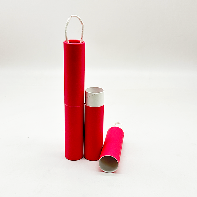 Hallpack تصميم مخصص المواد القابلة للتحلل صندوق أنبوب دائري لمجموعة الهدايا مع صندوق ورق اسطوانة كرافت الشريط للفرشاة