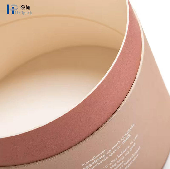 عينة مجانية من المواد الجديدة الوردي كاندي للعناية بالبشرة اسطوانة مستحضرات التجميل حاوية علب التعبئة والتغليف من الورق المقوى أنبوب ورق التجميل