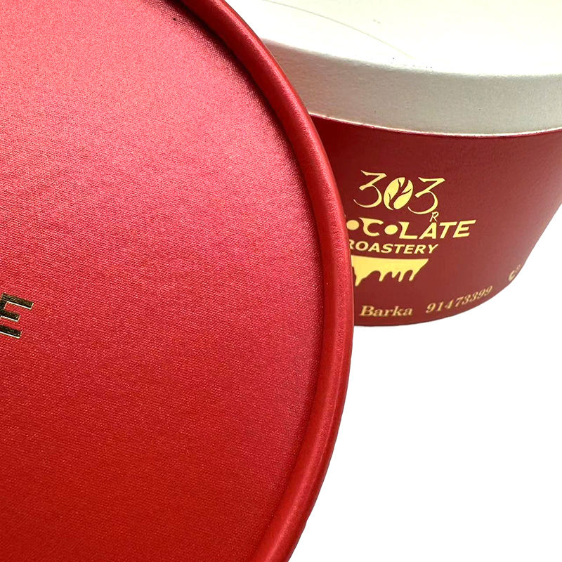 الغذاء الصف ورقة أنبوب علبة كرتون التعبئة والتغليف أنبوب ورقة الشوكولاته