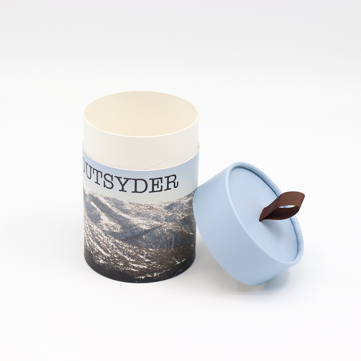 صديقة للبيئة مخصصة الغذاء الصف علبة من الورق المقوى مع الشريط ورقة أنبوب التعبئة والتغليف لشاي القهوة