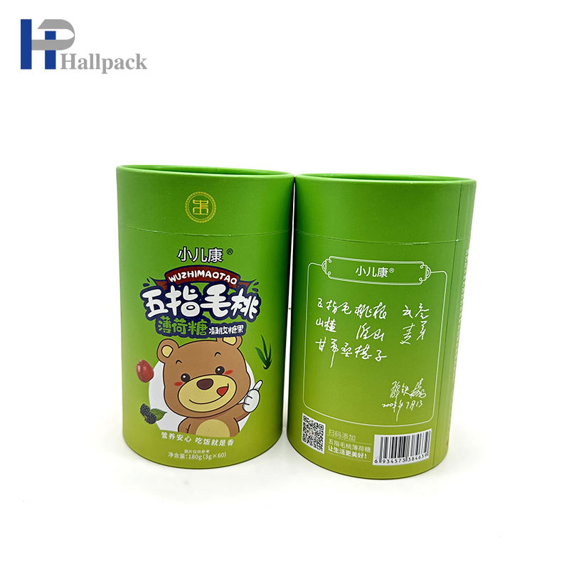 توريد جيد التعبئة والتغليف المستديرة الحلوى الكوكيز الوجبات الخفيفة الغذاء الصف ورقة اسطوانة التوابل تخصيص اسطوانة الورق